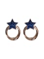 thumb Alloy With Antique Copper Plated Fashion Star heart Stud Earrings 1