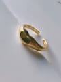 thumb 925 Sterling Silver With Gold Plated Simplistic Heart Free Size Rings 3