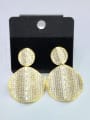 thumb GODKI Luxury Women Wedding Dubai Copper With Gold Plated Fashion Irregular Stud Earrings 0