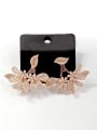 thumb GODKI Luxury Women Wedding Dubai Copper With Rose Gold Plated Fashion Flower Earrings 0