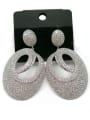 thumb GODKI Luxury Women Wedding Dubai Copper With White Gold Plated Fashion Oval Earrings 0