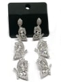 thumb GODKI Luxury Women Wedding Dubai Copper With White Gold Plated Fashion Butterfly Earrings 0
