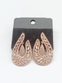 thumb GODKI Luxury Women Wedding Dubai Copper With Rose Gold Plated Classic Hook Earrings 0