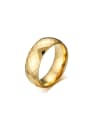 thumb Tungsten With Gold Plated Simplistic Geometric Band Rings 0