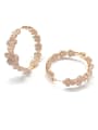 thumb GODKI Luxury Women Wedding Dubai Copper With Rose Gold Plated Fashion Round Earrings 0