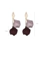 thumb Alloy With Imitation Gold Plated Simplistic Leaf Drop Earrings 3