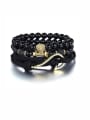 thumb Model No A000075H Personalized Black Charm Beads Bracelet 0