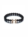 thumb Zinc Alloy Black Beads Beautiful Bracelet 0