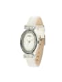 thumb 23.5mm & Under size Alloy Oval style Genuine Leather Women's Watch 0