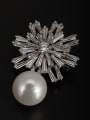 thumb Model No 1000002424 Platinum Plated Pearl White Lapel Pins & Brooche 0