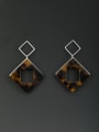 thumb The new Platinum Plated Acrylic Square Drop drop Earring with Multicolor 0