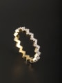 thumb Custom White Ring with Gold Plated Copper  6#-9# 1