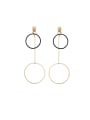 thumb Model No 1000003937 Personalized Gold Plated Zinc Alloy Gold Round Drop drop Earring 0