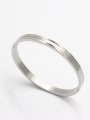 thumb White color Stainless steel   Bangle   59mmx50mm 0