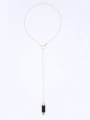 thumb Custom Black Bullet Necklac with Gold Plated Zinc Alloy 0