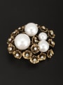 thumb New design Gold Plated Flower Pearl Lapel Pins & Brooche in White color 0