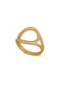 thumb Personalized Gold Plated Zinc Alloy Gold  Band band ring 0