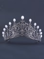 thumb Model No 1000001739 Custom White Wedding Crown with Platinum Plated 0
