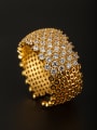 thumb GODKI Luxury Women Wedding Dubai The new Gold Plated Copper Zircon Ring with White 0