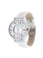 thumb Fashion White Alloy Japanese Quartz Round Genuine Leather Women's Watch 24-27.5mm 0