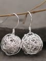 thumb Silver color Silver Round Drop drop Earring 0