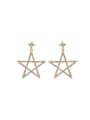 thumb Star style with Gold Plated Zinc Alloy Drop drop Earring 0