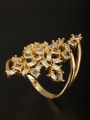 thumb GODKI Luxury Women Wedding Dubai Gold Plated Copper Zircon White Ring 0