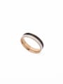 thumb Fashion Rose Plated Stainless steel Round Band band ring 0