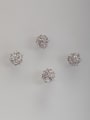 thumb Custom White Studs stud Earring with Platinum Plated 0