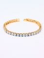 thumb style with Gold Plated Copper Zircon Bangl 0