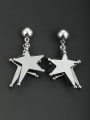 thumb New design Platinum Plated Star Drop drop Earring in Multicolor color 0
