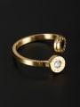 thumb Gold Ring with Stainless steel Rhinestone 6-8# 1