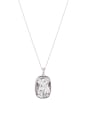 thumb Geometric necklace with Platinum Plated Zinc Alloy austrian Crystals 0