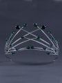 thumb Custom Green Wedding Crown with Platinum Plated 0