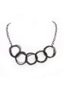 thumb Black Round Choker with Copper 0