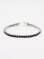 thumb Platinum Plated Copper Black Zircon Beautiful Bracelet 0