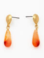 thumb Charm style with Rose Plated Carnelian Drop drop Earring 0