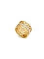 thumb Gold Plated Stainless steel Gold band ring 0