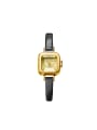 thumb Model No 1000003287 24-27.5mm size Alloy Square style Genuine Leather Women's Watch 0