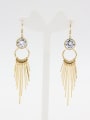 thumb Custom White Drop drop Earring with Gold Plated 0