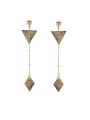 thumb Model No X1000003800 Gold Drop drop Earring with Gold Plated Zinc Alloy 0