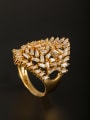 thumb GODKI Luxury Women Wedding Dubai Model No 1000002986 Gold Plated Copper Zircon White Ring 0