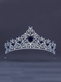 thumb The new Platinum Plated Zircon Heart Wedding Crown with Navy 0