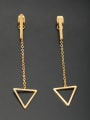 thumb Gold chain Drop threader Earring with Stainless steel 0