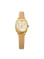 thumb Model No 1000003129 24-27.5mm size Alloy Square style Genuine Leather Women's Watch 0