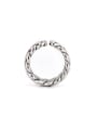 thumb Silver-Plated Titanium chain Silver Beautiful Band band ring 1