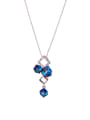 thumb Personalized Platinum Plated Zinc Alloy Geometric austrian Crystals Necklac 0