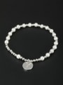 thumb A Platinum Plated Stylish Pearl Bracelet Of Round 0