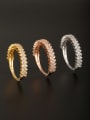 thumb GODKI Luxury Women Wedding Dubai Personalized Copper White Zircon Ring Combination of the ring 0
