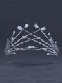 thumb Blacksmith Made Platinum Plated Zircon Personalized Wedding Crown 0